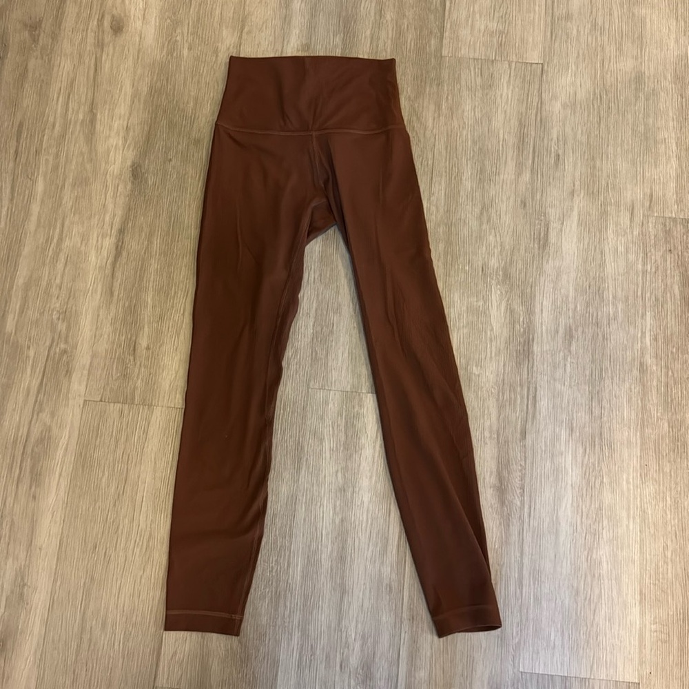 Lululemon Align Ribbed Brown Leggings
